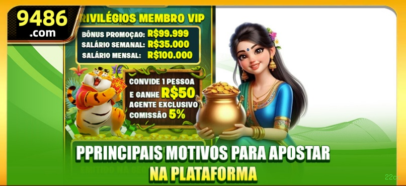 Bônus exclusivos membros VIP 22cc